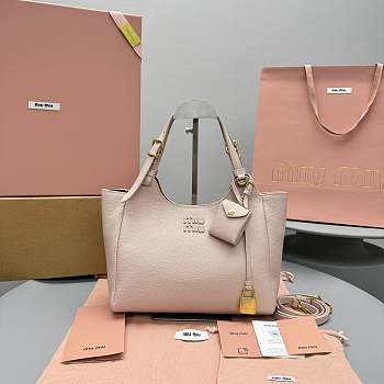 Miu Miu Leather handbag light pink 26x20x13cm