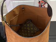Louis Vuitton Hobo MM Low Key Brown Suede 35x18x31cm - 3