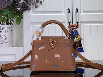 Louis Vuitton Mini Capucines Brown 21x14x8cm