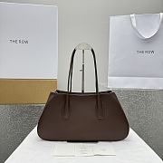 The Row Alger leather shoulder bag Brown 39x18x10cm - 1