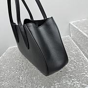 The Row Alger leather shoulder bag Black 39x18x10cm - 3