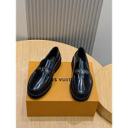 Louis Vuitton District Flat Loafer Black Calf Leather - 2