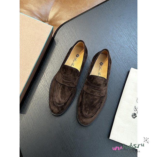 Loro Piana Sergio Loafer Dark Brown Ox Leather - 1