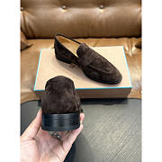 Loro Piana Sergio Loafer Dark Brown Ox Leather - 5