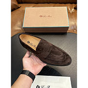 Loro Piana Sergio Loafer Dark Brown Ox Leather - 4