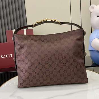 Gucci Medium Beatrix Shopper Dark Brown 35x27.5x11cm