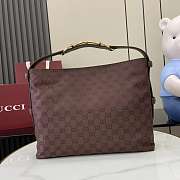 Gucci Medium Beatrix Shopper Dark Brown 35x27.5x11cm - 5