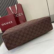 Gucci Medium Beatrix Shopper Dark Brown 35x27.5x11cm - 3