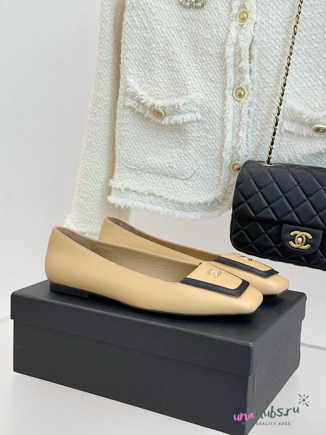 Chanel Ballerina Beige Flat - 1