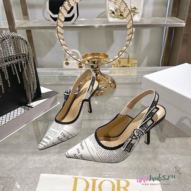 Dior J'adior Slingback Pumps White 8.5cm - 1