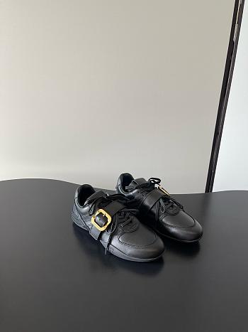 Miu Miu Leather sneakers with buckle