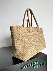 Bottega Veneta Cabat Tote Brown Suede Bag 51x18x28cm - 2