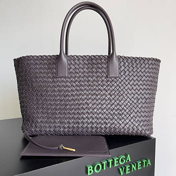 Bottega Veneta Cabat Tote Dark Brown Bag 51x18x28cm
