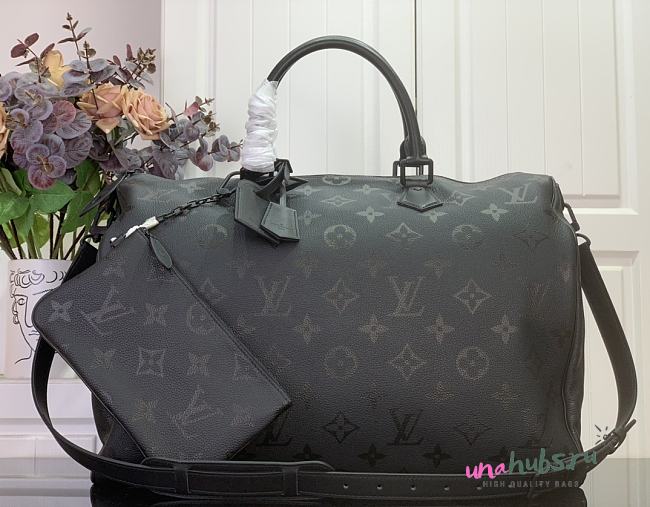 Louis Vuitton speedy P9 50 black bandouliere 50x32x29cm - 1
