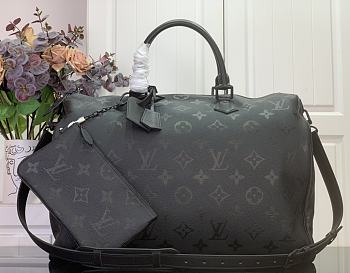 Louis Vuitton speedy P9 50 black bandouliere 50x32x29cm