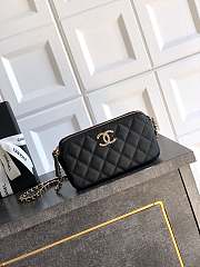 Chanel Wallet Chain Black Caviar 17.5x10x3.5cm - 1