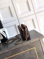 Chanel Wallet Chain Dark Brown Caviar 17.5x10x3.5cm - 2