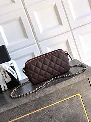 Chanel Wallet Chain Dark Brown Caviar 17.5x10x3.5cm - 3