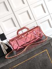 Chanel Long Flap Bag Top Handle Pink Patent 29x12x5cm - 2