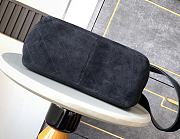 Chanel Flap Bag Vintage Black Suede 28x12.5x24cm - 4