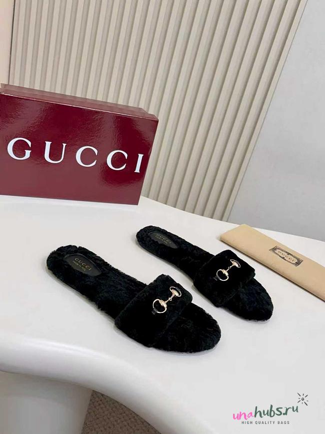Gucci slide with Horsebit black - 1