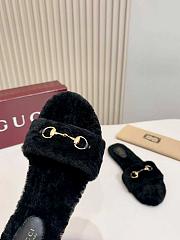 Gucci slide with Horsebit black - 4