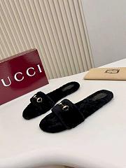 Gucci slide with Horsebit black - 3