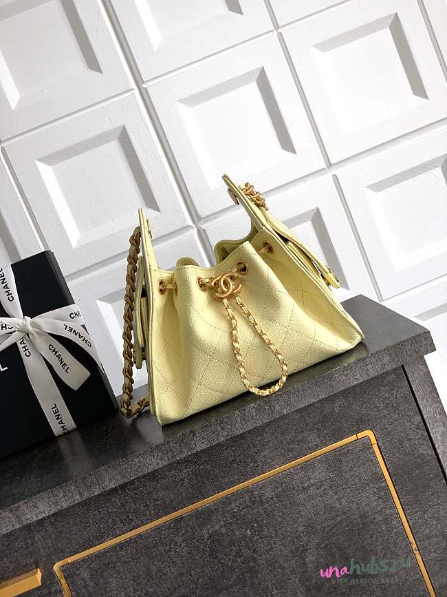 Chanel Mini 25 Handbag Light Yellow 22x20x12.5cm - 1
