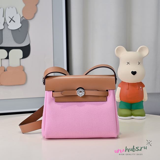 Hermes Herbag Zip 20 Pink - 1