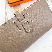 Hermes Etoupe Wallet 17.5x9cm - 2