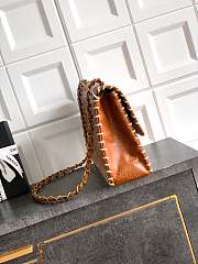 Chanel Vintage Brown Flap Bag 34x21x10cm - 3