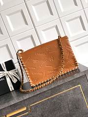 Chanel Vintage Brown Flap Bag 34x21x10cm - 2