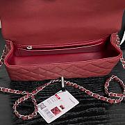 Chanel Top Handle Red Silver 22.5x13.5x6cm - 4