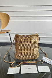 Chanel 25A Mini Bag Gold 23x18.5x6cm - 4