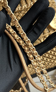 Chanel 25A Mini Bag Gold 23x18.5x6cm - 2