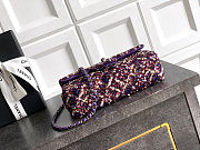 Chanel Flap Bag Purple 20cm - 5