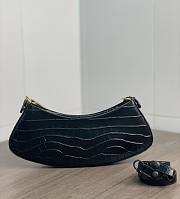 Fendi O'Lock Swing Black Crocodile 32x11x5cm - 3