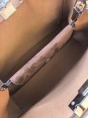 Tory Burch double-T logo suede satchel brown 32x21x12.8cm - 5