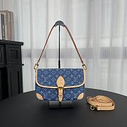 Louis Vuitton Diane Bag Denim 25x10x15cm - 1