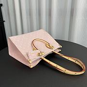 Louis Vuitton Onthego Denim Pink MM Bag 32x26x15cm - 4