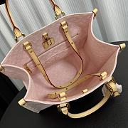 Louis Vuitton Onthego Denim Pink MM Bag 32x26x15cm - 3