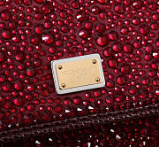 Dolce & Gabbana Small Sicily Handbag In Burgundy 18x11x6cm - 2