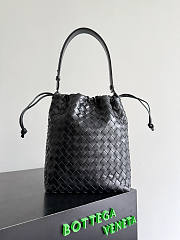 Bottega Veneta Intrecciato Biblioteca Bucket Black 33x24x14cm - 1