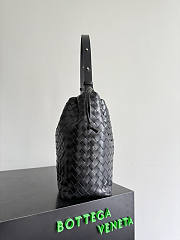 Bottega Veneta Intrecciato Biblioteca Bucket Black 33x24x14cm - 3