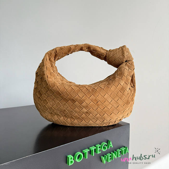 Bottega Veneta Teen Jodie Brown Suede 36x21x13cm - 1