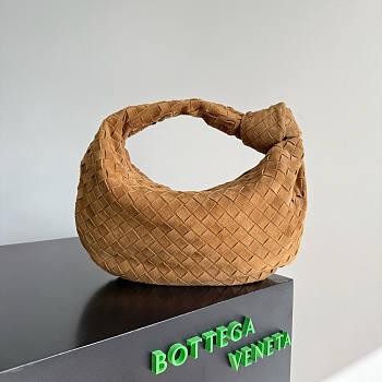 Bottega Veneta Teen Jodie Brown Suede 36x21x13cm