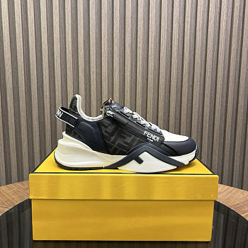 Fendi Flow Leather Black Trainers