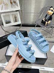 Chanel Blue Sandal - 2