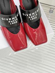 Givenchy Sliced Square Tape pumps in patent red 9cm - 5