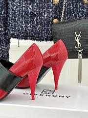 Givenchy Sliced Square Tape pumps in patent red 9cm - 2